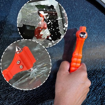 БЕЗОПАСНЫЙ МОЛОТОК, ОКОННЫЙ МОЛОТОК И ОТРЕЗАТЕЛЬ ДЛЯ РЕМНЕЙ БЕЗОПАСНОСТИ