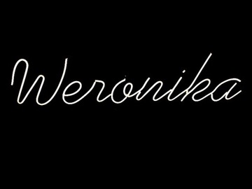 NWERONIKA NAPIS Weronika PC5 NEON LED 840X240MM
