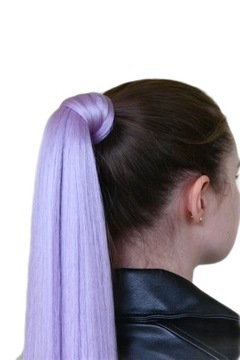 Волосы на резинке, коричневый хвост 10