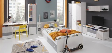 Кровать односпальная широкая детская 120 см COMO 13