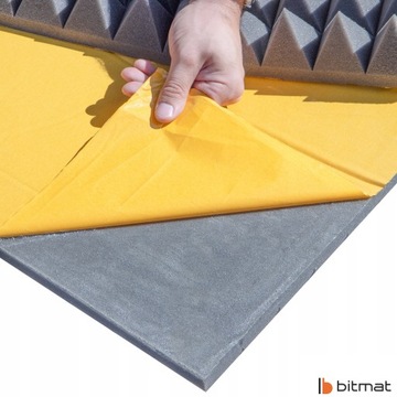 Акустическая панель САМОКЛЕЯЩАЯСЯ Пирамида 7 см 2м2 - Quiet Space