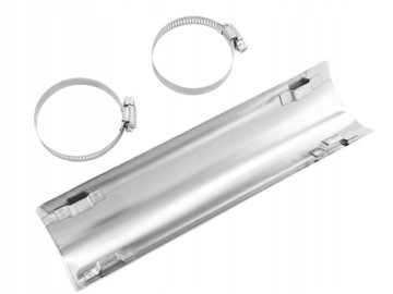 METALOWA OSŁONA TŁUMIKA RURY WYDECHOWEJ CHROM 25,4