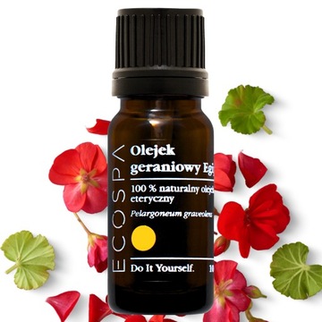 NATURALNY OLEJEK ETERYCZNY GERANIOWY EGIPT 10 ML AROMATERAPIA ECOSPA