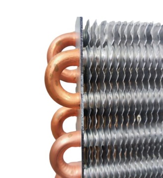 CHŁODNICA KLIMATYZACJI 520/350/48 TRAKTOR LAMELE 4 MM MIEDZIANA FULL