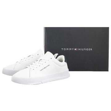 Buty Sneakersy Tommy Hilfiger Court Leather Grain Ess FM0FM05297