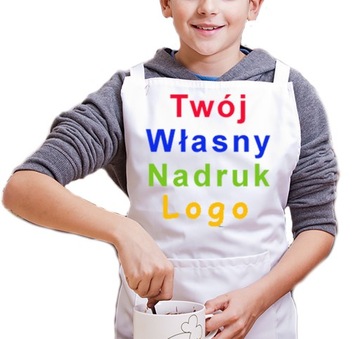 FARTUCH DLA DZIECKA KUCHENNY Z WŁASNYM NADRUKIEM