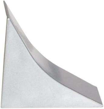 Zakończenie listwy przyblatowej aluminium satynowe