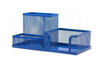 Металлический ОРГАНАЙЗЕР для письменного стола, Синий, ДЕШЕВО