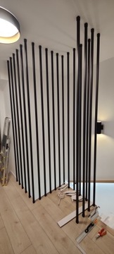 Профиль стальной квадратный труба черный RAL 25х25х2мм 100см для арфовой балюстрады