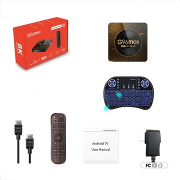 ТВ-приставка G96max 2/16 ГБ Android 13.0 Wi-Fi 6 Ultra HD