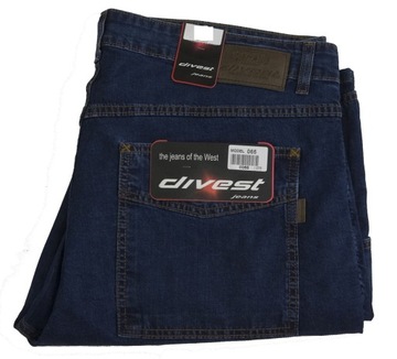 SPODENKI MĘSKIE JEANS DIVEST ROZ PAS 140,MODEL 065