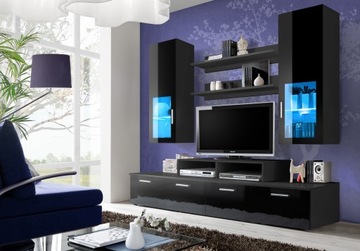 MEBLOŚCIANKA LINEA MINI ZZ - WYSOKI POŁYSK LED