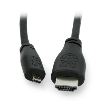 Przewód microHDMI HDMI 2.0 oryg. do RPi 4 1m