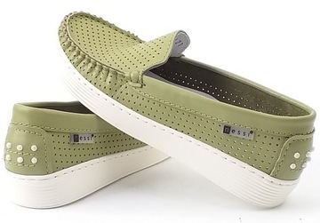 NESSI 22170 OBUWIE DAMSKIE MOKASYNY SKÓRZANE 38