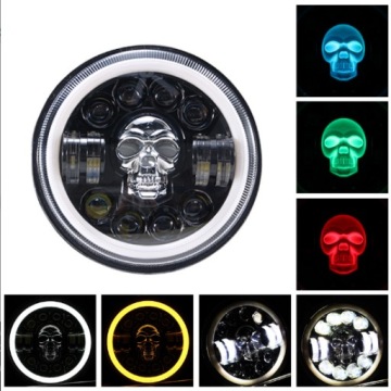 REFLEKTOR LAMPA HALOGEN WKŁAD 7 CALI MOTOCYKLA LED