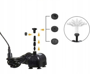 ФОНТАННЫЙ НАСОС СОЛНЕЧНЫЙ НАСОС ДЛЯ САДОВОГО ПРУДА ФОНТАН 1,8 Вт