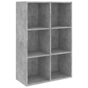 Regał na książki/szafka, betonowy szary, 66x30x97,