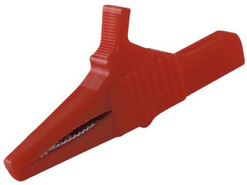 Krokodylek izolowany gniazdo 4mm; AMS262/1kV32A/RT
