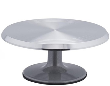 METALOWY PROFESJONALNY TALERZ OBROTOWY DO DEKOROWANIA TORTÓW 30CM PATERA