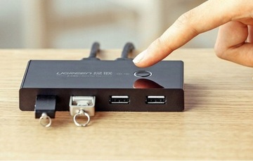 UGREEN Переключатель KVM-переключатель USB 2x4 ADAPTER HUB