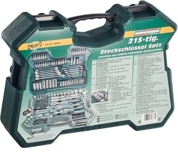 Набор инструментов торцовые ключи 215 шт. Брюдер Маннесманн