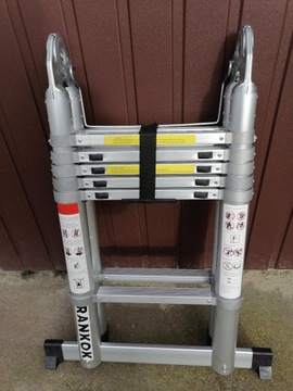 СОчлененная АЛЮМИНИЕВАЯ ТЕЛЕСКОПИЧЕСКАЯ ЛЕСТНИЦА. 3.8м РАНКОК