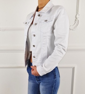 БЕЛАЯ ДЖИНСОВАЯ КУРТКА KATANA - БЕЛАЯ
