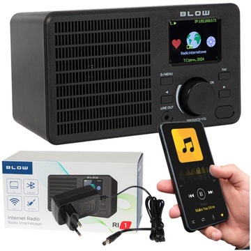 KUCHENNE RADIO INTERNETOWE PRZENOŚNE BLUETOOTH WI-FI BUDZIK Z DRZEMKĄ