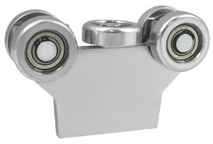 ТЕЛЕЖКА ДЛЯ РАЗДВИЖНЫХ ВОРОТ, 5-РОЛОННАЯ ДВЕРЬ, ДЛЯ ТЕМПЕРАТУРНОГО ПРОФИЛЯ 60X60x4