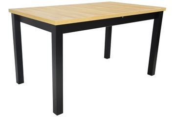 Stół 80x140/180 drewno, blat laminowany, czarny