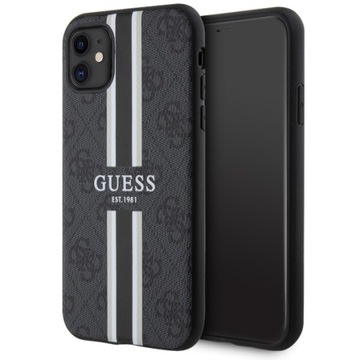 Чехол GUESS 4G Printed Stripes MagSafe для iPhone 11