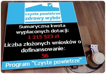 Wyświetlacz Tablica LED czyste powietrze 96 x 96 cm
