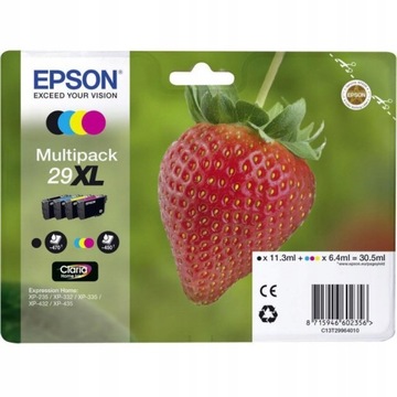 TUSZE ORYGINAŁ EPSON 29 29XL CMYK KOMPLET T2996