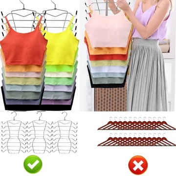 3 вешалки для топов, бюстгальтеров, платьев, складные