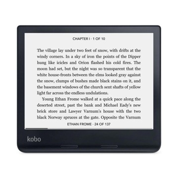 Электронная книга Kobo Sage — 8 дюймов — 32 ГБ — Wi-Fi — Bluetooth — черный