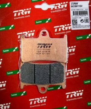 KLOCKI HAM PRZÓD TRW LUCAS YAMAHA YZF600 R6 '99-17