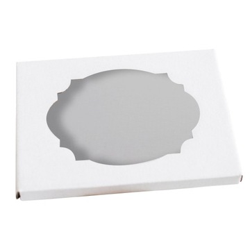 Pudełko ekspresowe z okienkiem na zdjęcia 15x23 15x21 opakowanie białe