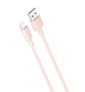 KABEL DO IPHONA SZYBKIE ŁADOWANIE RÓŻOWY