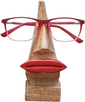STOJAK EKSPOZYTOR UCHWYT NA OKULARY DREWNIANY