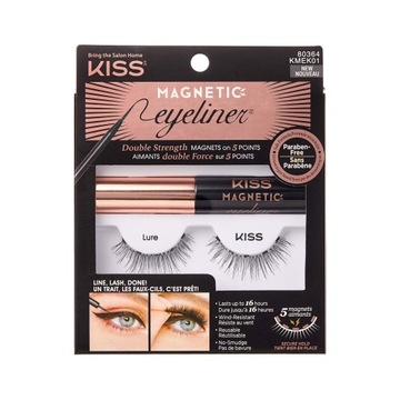 KISS KOMPLET MAGNETIC RZĘSY LURE+EYELINER
