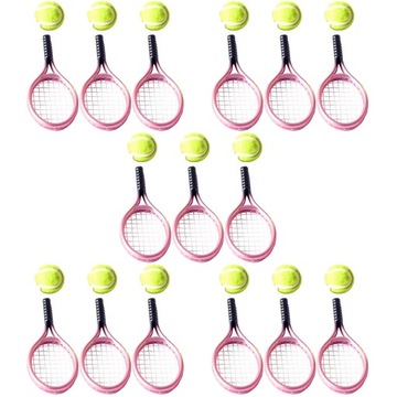 Miniaturowa rakieta tenisowa 15 zestawów