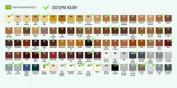 Pisak retuszerski do naprawy mebli, dąb bagienny