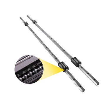 Линейная направляющая VEVOR 2 шт. HSR15-1200MM 4 направляющих