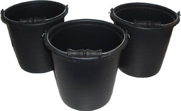 WIADRO BUDOWLANE PLASTIKOWE Z RĄCZKĄ 16 LITRÓW (1 SZT)