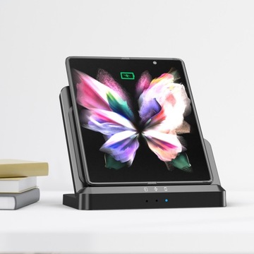 Ładowarka Bezprzewodowa Indukcyjna Szybka do Samsung 3w1 + Zasilacz 65W