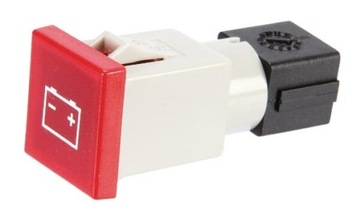 Kontrolka kwadratowa 12/24V czerwona przykręcana 2