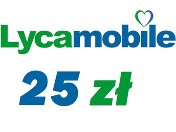 LycaMobile 25 zl - Doladowanie Kod Lyca Mobile