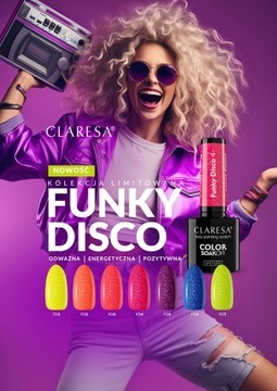 Claresa Set Гибридный лак для ногтей 5 мл Funky Disco Whole Collection