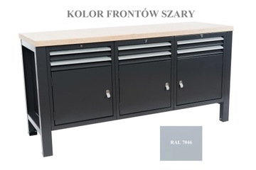 stół warsztatowy do garażu metalowy szuflady