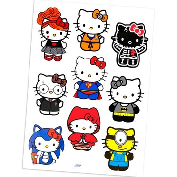 NAKLEJKI NAGRODY MOTYWACYJNE Hello Kitty 1609